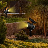 SEDLAV Solar Outdoor Lights Waterproof - Solar Powered Black Metal Color Lock LED Spotlight - Motion Sensor Outdoor | Lumora