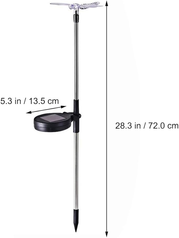 2pcs Solar Garden Path Lights Outdoor Waterproof LED Solar Lawn Ground Insert Lights with Butterfly and Hummingbird Design for Yard Landscape Decoration