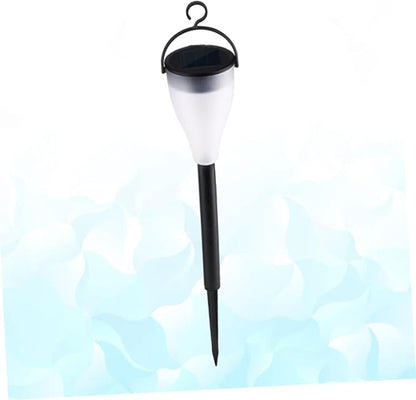 Luxshiny LED Solar Lawn Light Outdoor Waterproof Colorful Solar Garden Path Light with Ground Stake, Seven-Color Changing Landscape Lamp for Yard and Patio Decoration
