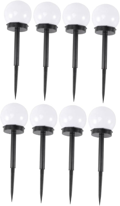 NUOBESTY 8pcs Solar Lawn Lights Waterproof Outdoor Garden Solar Spotlights with Ground Stakes for Yard Path Landscape Lighting
