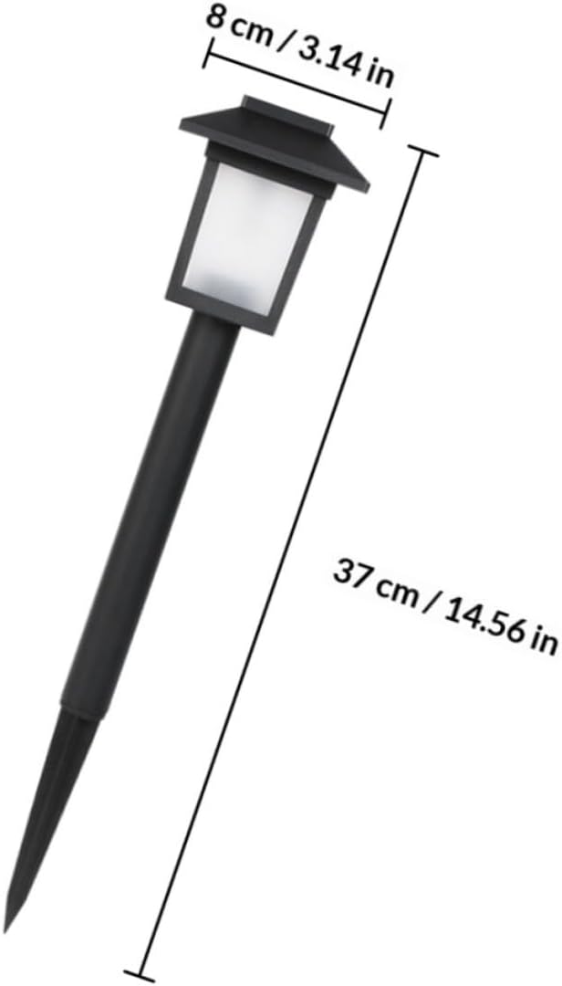 balacoo 4pcs Solar Pathway Lights Outdoor LED Waterproof Solar Garden Lamps for Yard Lawn Landscape Lighting with Creative Design