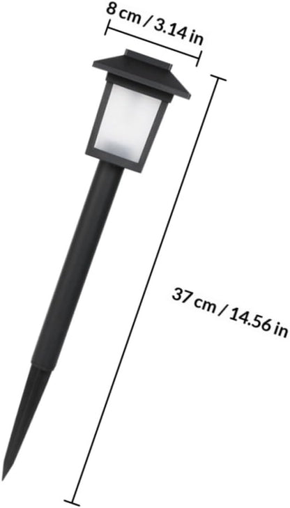balacoo 4pcs Solar Pathway Lights Outdoor LED Waterproof Solar Garden Lamps for Yard Lawn Landscape Lighting with Creative Design