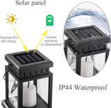 GIGALUMI Solar Lanterns Outdoor Waterproof, 4 Pack Hanging Solar Lanterns