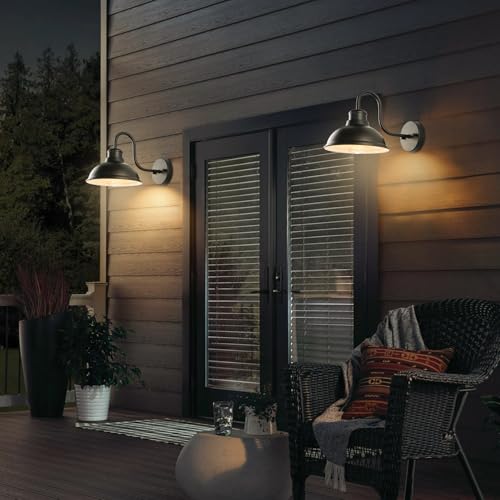12" Barn Light Outdoor Wall Lights 2 Pack Large Exterior Lighting Fixtures