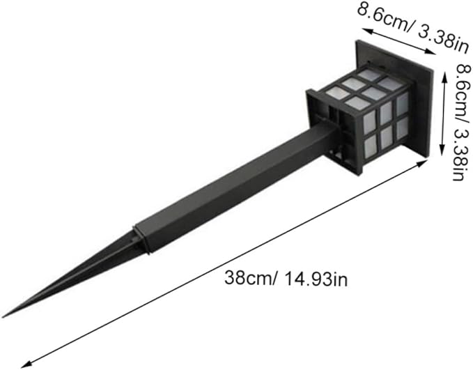 NUOBESTY 5pcs Solar Spike Lights Solar Pathway Lights Outdoor Easy Install Garden for Walkway Patio Driveway Warm