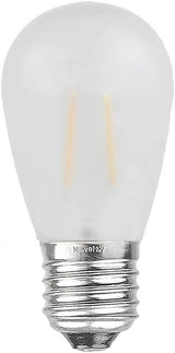 Novelty Lights Outdoor String Light Dual-Filament Replacement Bulbs, 25 Pack S14 LED Edison Shatterproof Plastic | Lumora