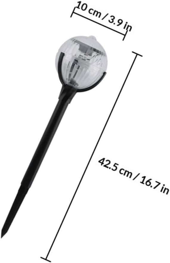 NUOBESTY 2pcs Solar Lawn Lights with LED Landscape Pathway Lights Outdoor Garden Solar Decorative Ground Lamps for Patio Yard