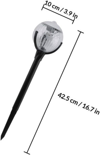 NUOBESTY 2pcs Solar Lawn Lights with LED Landscape Pathway Lights Outdoor Garden Solar Decorative Ground Lamps for Patio Yard