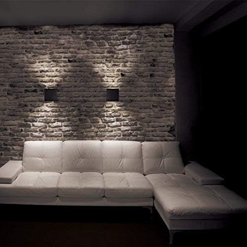 WAC Lighting WS-W2504-BZ Rubix LED Outdoor Wall Light Fixture, Dark Sky Friendly Single Light, 3000K, Bronze