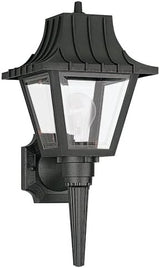 Generation Lighting 8720-32 Polycarbonate Outdoor Wall Lantern Outside Fixture, One - Light, Black | Lumora