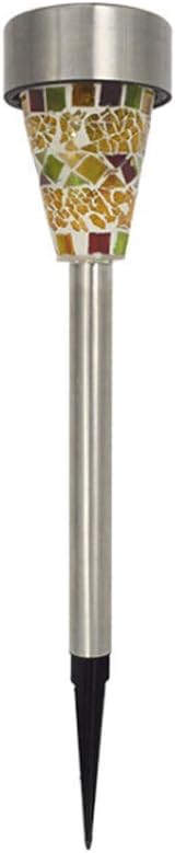 Solar Path Lights Outdoor Led Waterproof Glass Stainless Steel High Lumen Automatic Solar Pathway Lights White Light for Patio Yard Lawn Garden Landscape Lighting,Orange