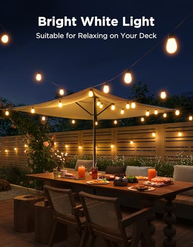Govee S14 Bulb Outdoor String Lights 2, 144ft RGBICWW, 45 LED Bulbs, IP66 (Pack of 2)