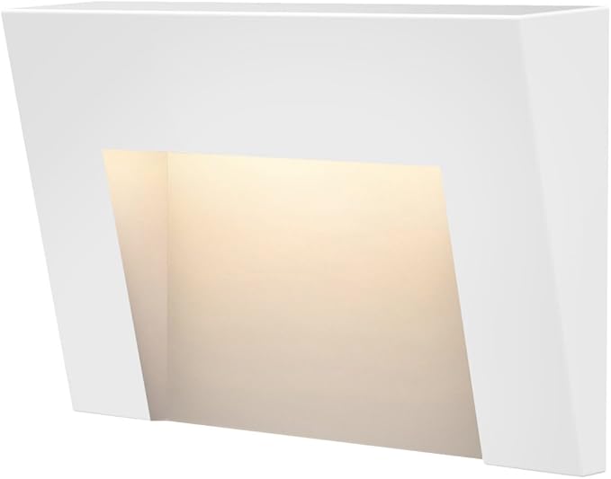 Hinkley Landscape Lighting LED Taper Deck Sconce, Horizontal, White – Add Security to Outdoor Living Spaces with Ultra-Durable Deck Lights – 12-Volt, White Finish, Integrated LED Engine, 1553SW
