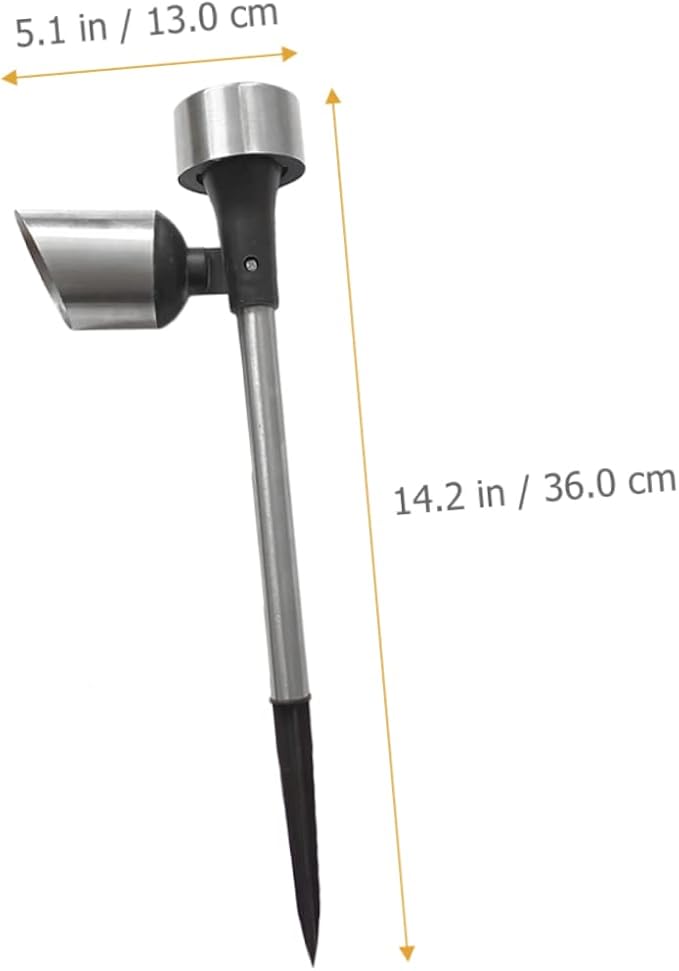 DOITOOL 2pcs Solar Pathway Lights Led Garden Stake Lights for Outdoor Use Energy-Saving Solar Powered Lawn Lighting for Walkways and Gardens