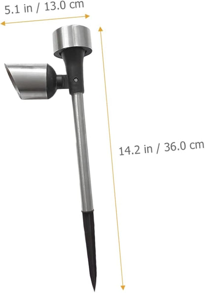 DOITOOL 2pcs Solar Pathway Lights Led Garden Stake Lights for Outdoor Use Energy-Saving Solar Powered Lawn Lighting for Walkways and Gardens