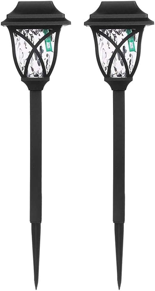 2 Pack Solar Pathway Lights Outdoor Waterproof Solar Lights Solar Yard Lights for Garden Patio Yard Landscape Pathway Driveway Lawn