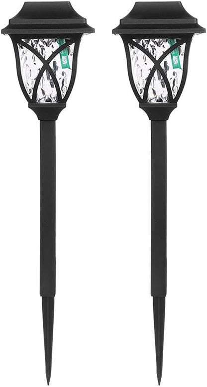2 Pack Solar Pathway Lights Outdoor Waterproof Solar Lights Solar Yard Lights for Garden Patio Yard Landscape Pathway Driveway Lawn