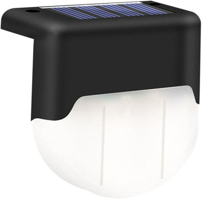 Solar Power Led Stair Lamp Warm Light Handrail Fence Light for Outdoor Use Easy Installation Weather Resistant Design