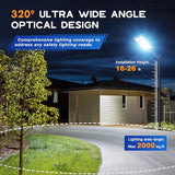 OKPRO Solar Street Light, IP66 Waterproof Solar Lights Outdoor
