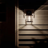 Kichler Barrie 10.25" 1 Light Outdoor Wall Light with Clear Beveled Glass in Black | Lumora