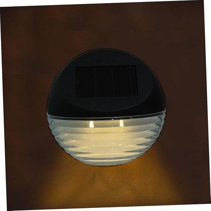 DOITOOL Solar Fence Lights Solar Step Lights Outdoor Stair Lighting Solar Wall Lights Waterproof Solar Garden Lights