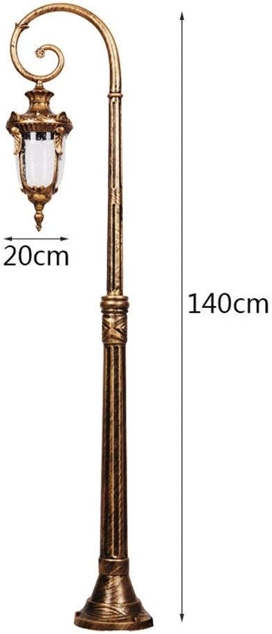 Lights Outdoor 1.4M Outdoor Landscape Street Light Antique E27 Edison Garden Glass Lantern IP55 Waterproof | Lumora