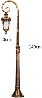 Lights Outdoor 1.4M Outdoor Landscape Street Light Antique E27 Edison Garden Glass Lantern IP55 Waterproof | Lumora