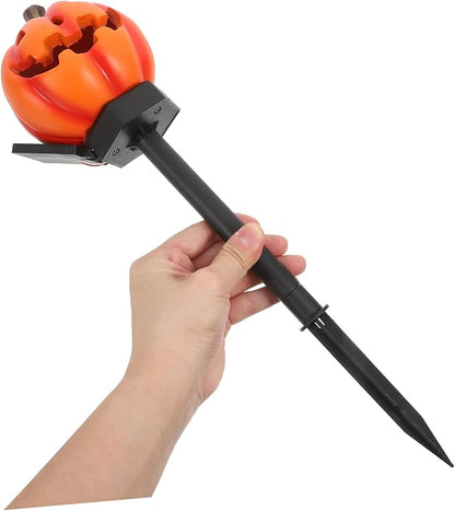 TOYANDONA Solar Powered Pumpkin Pathway Light Outdoor Garden Landscape Stake Lantern for Halloween Decoration Solar Path Lights for Patio Lawn Installation