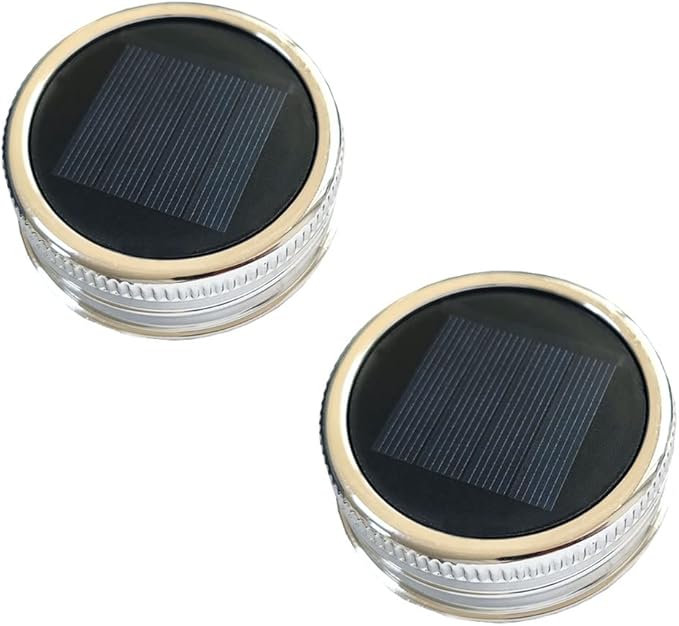 GUANFU Mosaic Solar Lanterns Outdoor Hanging Lights, Solar Table Lamps & Cool Blue Color Mosaic Glass Lights, Outdoor Waterproof Solar Night Lights, Garden,Patio,Pathway & Yard Décor…