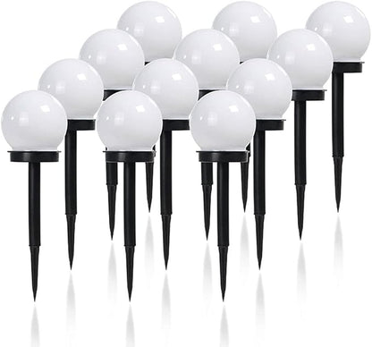 Solar Lights Outdoor 12 Pack Solar Pathway Lights Outdoor Waterproof LED Landscape Lights Solar Powered Outdoor Lights Solar Garden Lights for Pathway Walkway Yard