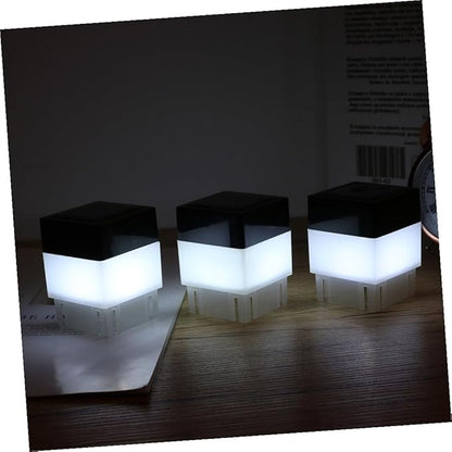 DOITOOL 4pcs Solar Garden Light Corridor Lamp for Outdoor Use Automatic Light for Patio Decoration