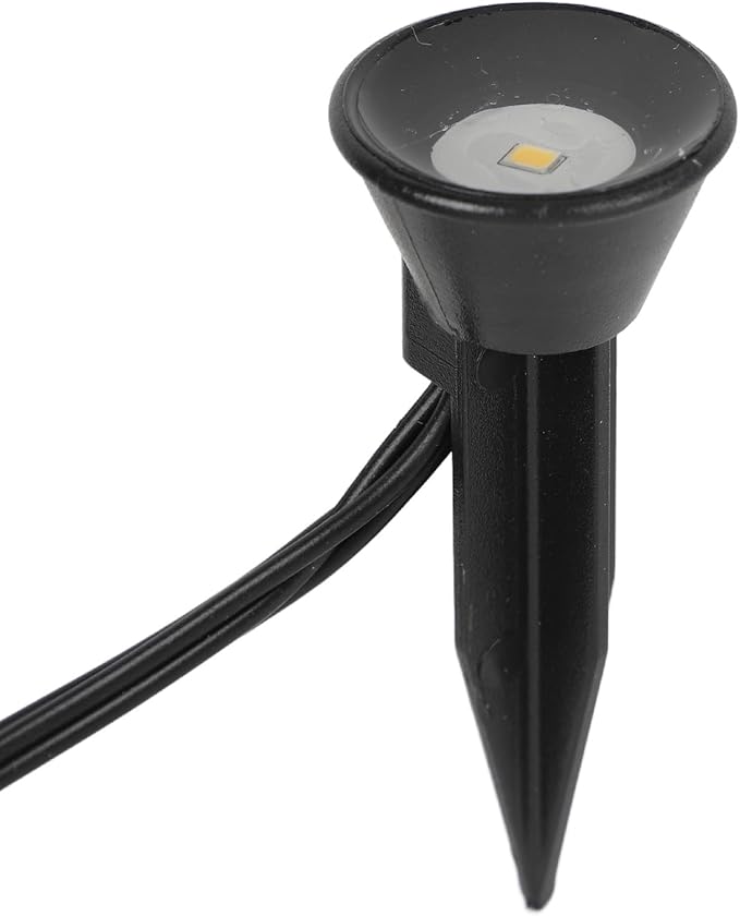 Aramox Solar Wetproof Pathway Lights, 500mAh Battery, DIY Layout, Outdoor Solar Garden Stake Lights with 10 Bulbs for Garden Lawn Patio Yard Deck Driveway (Warm Light)