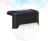 Solar Power Stair Lamp Warm LED Outdoor Handrail Fence Light Easy Installation Weatherproof for Garden Patio Pathway | Lumora