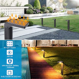 Sunvivo Elegant Solar Pathway Lights,2 Modes(Cool White/Warm White)-2Pack