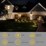 JESLED Outdoor Landscape Lights, 6W LED In Ground Well Lights, 12V 24V 3000K Warm White, IP67 Waterproof Low | Lumora