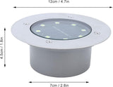 plplaaoo Solar In-Ground Lights for Garden Pathway, Outdoor Recessed LED Lamp, Waterproof Solar Underground Light | Lumora