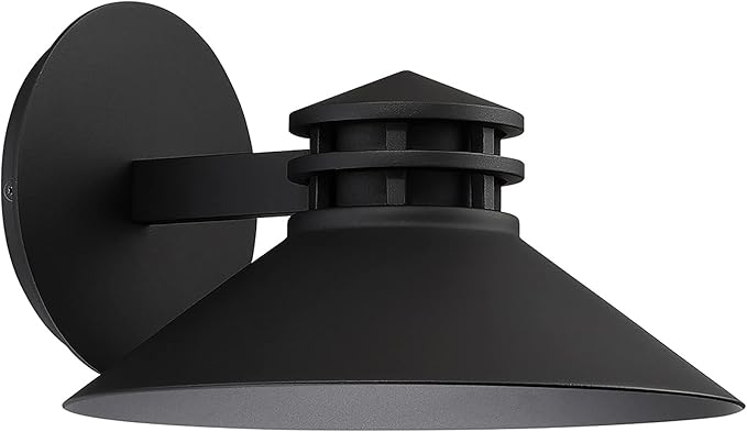 WAC Lighting dweLED, Sodor 10in LED Indoor and Outdoor Wall Light 3000K in Black