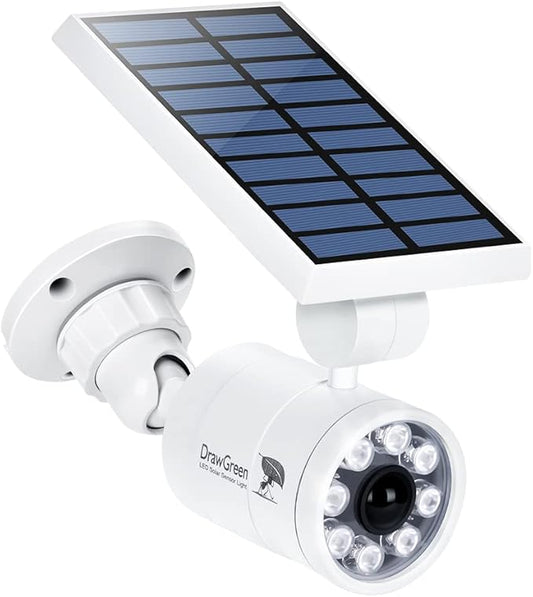 Solar Motion Lights Outdoor Waterproof Aluminum case(not Plastic), Solar Motion Sensor Flood Spot Lights for Outside Post Yard Patio Path Garden, 100-week Free Refund/Replacement