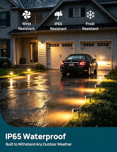 Linkind Solar Lights Outdoor Waterproof LED Spotlights Warm White 8 Pack