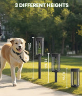 BITPOTT Bright Solar Square Pathway Lights 2700, 12 Pack, Warm White, IP65