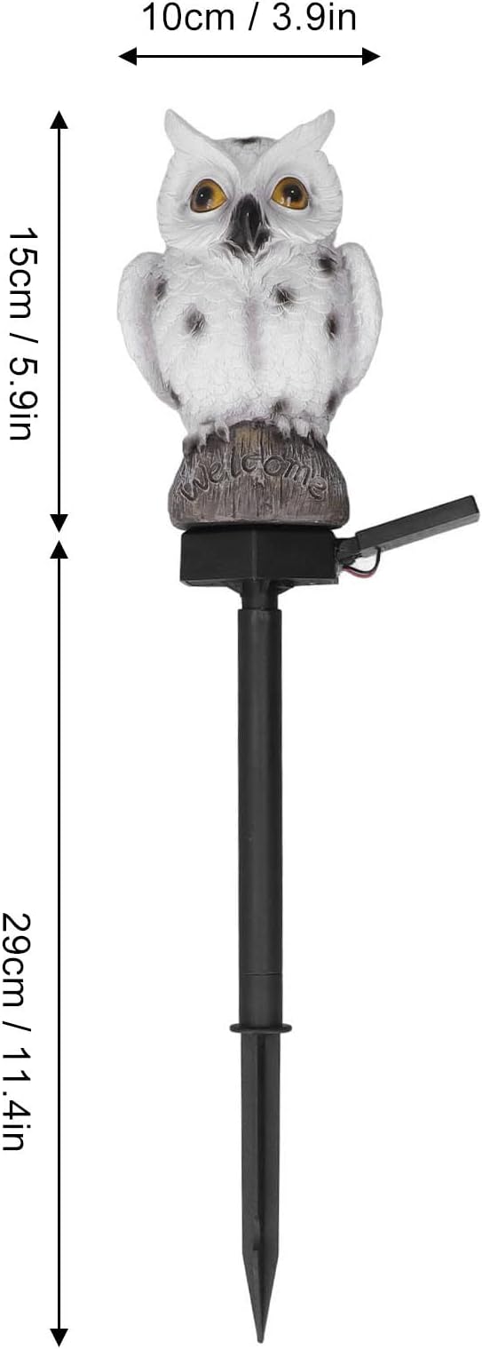 Solar Lights Outdoor, Owl Solar Landscape Light Solar Pathway Light Warm Light LED Solar Stake Lights for Garden, Patio, Yard, Lawn, Walkway Decoration