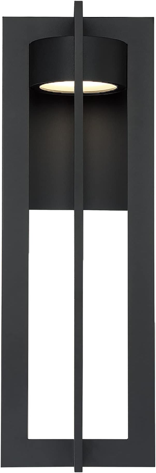 WAC Lighting dweLED, Chamber 25in LED Indoor and Outdoor Wall Light 3000K in Black