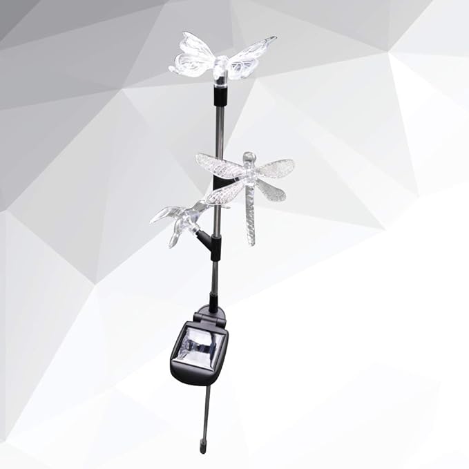 Solar Garden Stake Lights Hummingbird Butterfly and Dragonfly Multi-Color Changing Decorative Landscape Light for | Lumora