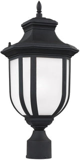 Generation Lighting 8236301EN3-12 One Light Outdoor Post Lantern Black | Lumora