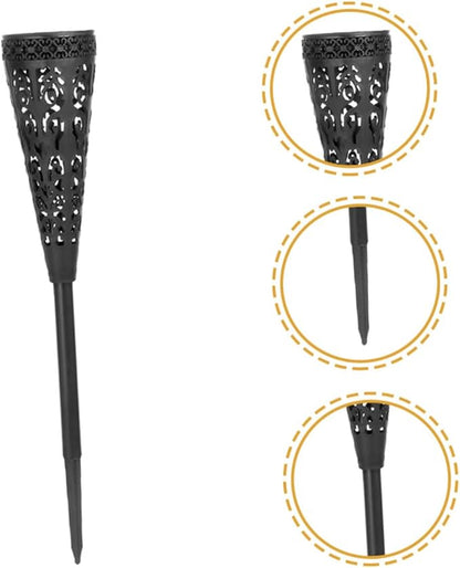 UPKOCH 4pcs Solar Pathway Lights Warm White LED Solar Outdoor Garden Lawn Yard Decorative Waterproof Patio Landscape Lighting