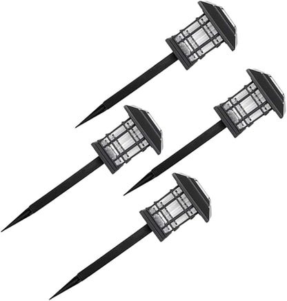 1set Outdoor Landscape Lights Solar Led Lights Pathway Lighting Solar-Powered Long-Life Energy-Saving