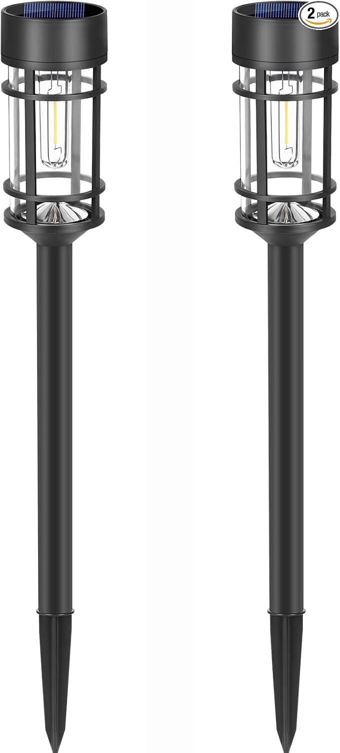 Mancra 2 Pack Solar Path Lights