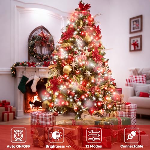 KAQ Connectable 240LED 88Ft String Lights, Christmas Lights Indoor Outdoor