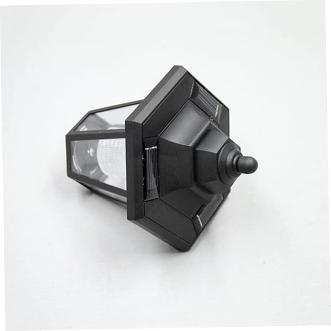 2 Pcs Solar Powered LED Lawn Lights Hexagonal Landscape Pathway Lighting for Garden Patio Outdoor White Light