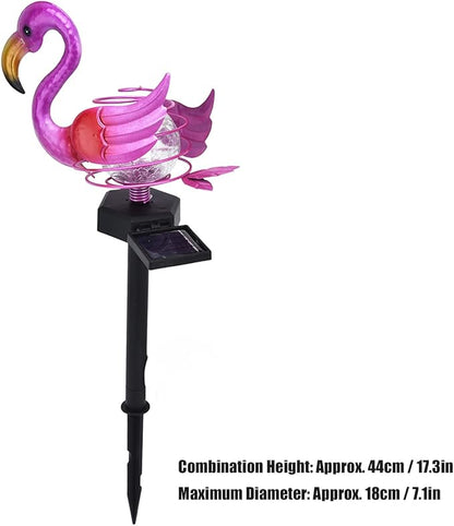 Solar Lawn Light Wrought Iron Animal Pattern, IP67 Waterproof Garden Pathway Light 44cm Warm White LED - Automatic Solar Charging, Decorative Outdoor Lighting for Lawns and Garde